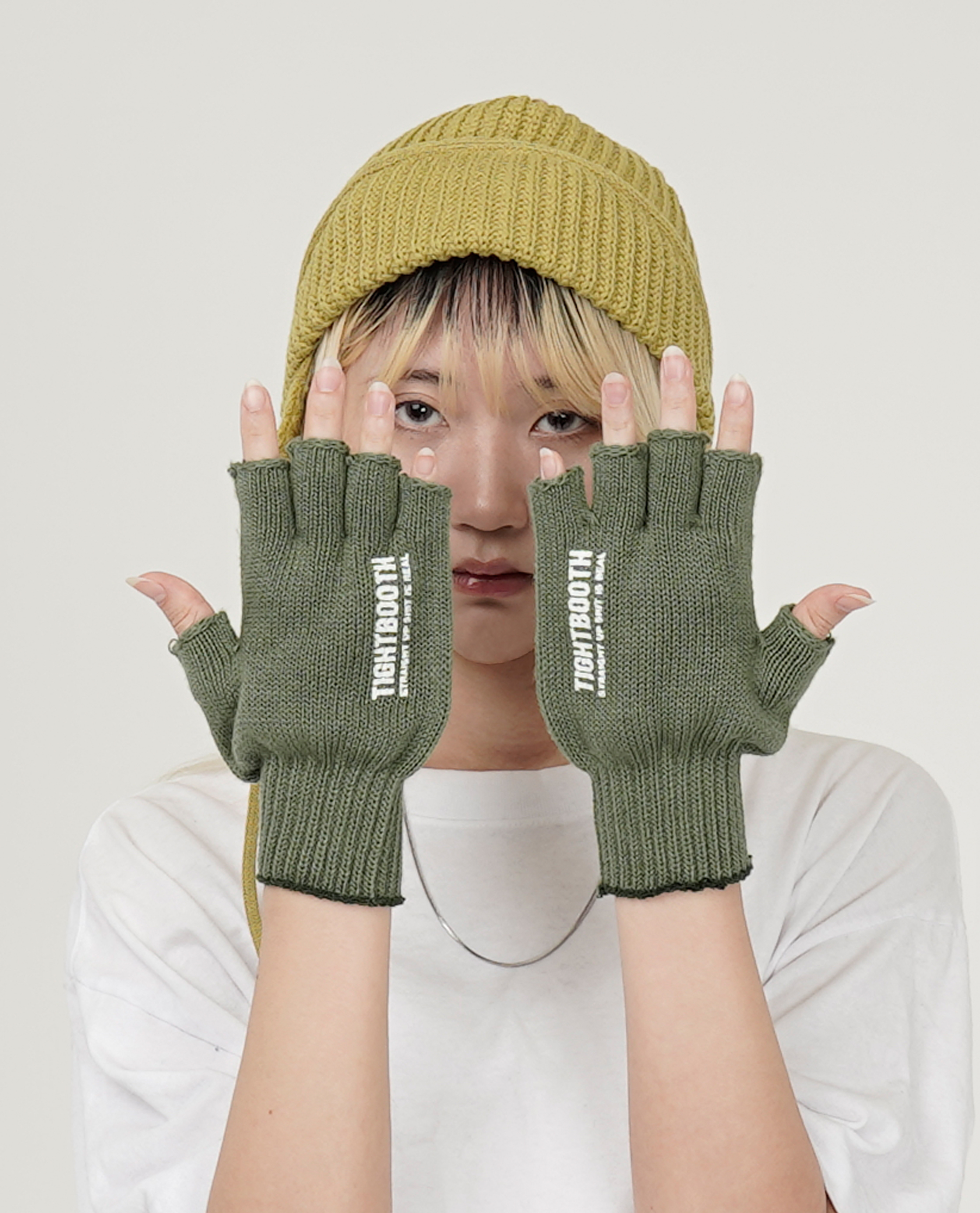TIGHTBOOTH LOGO FINGERLESS GLOVE - 25FW