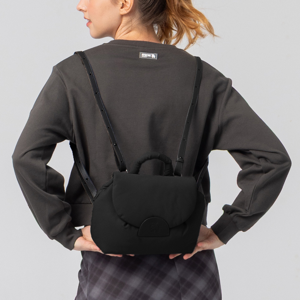 瑞典雲朵包系列｜防潑水 雲朵四用酒窩包(黑)