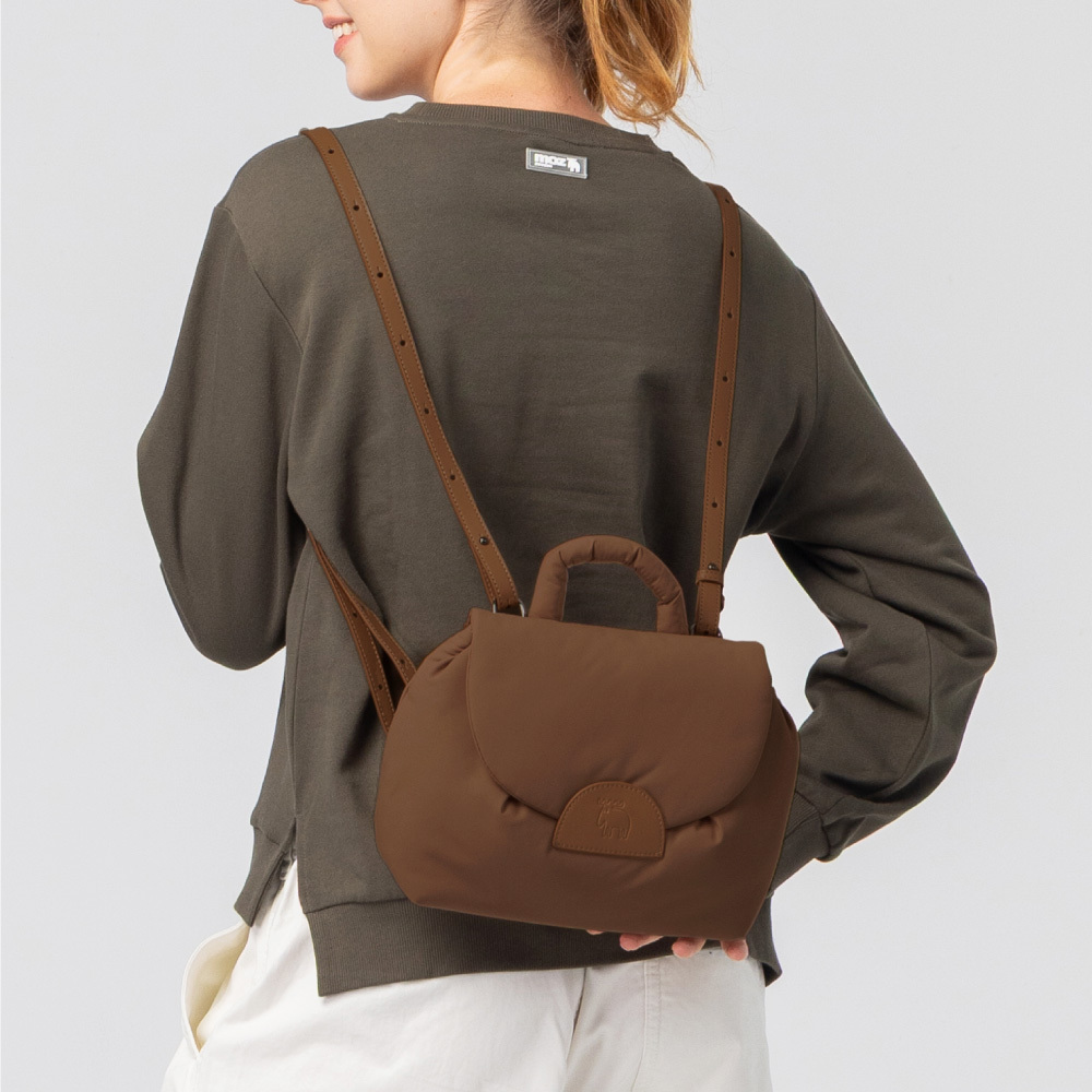 瑞典雲朵包系列｜防潑水 雲朵四用酒窩包(巧克力)