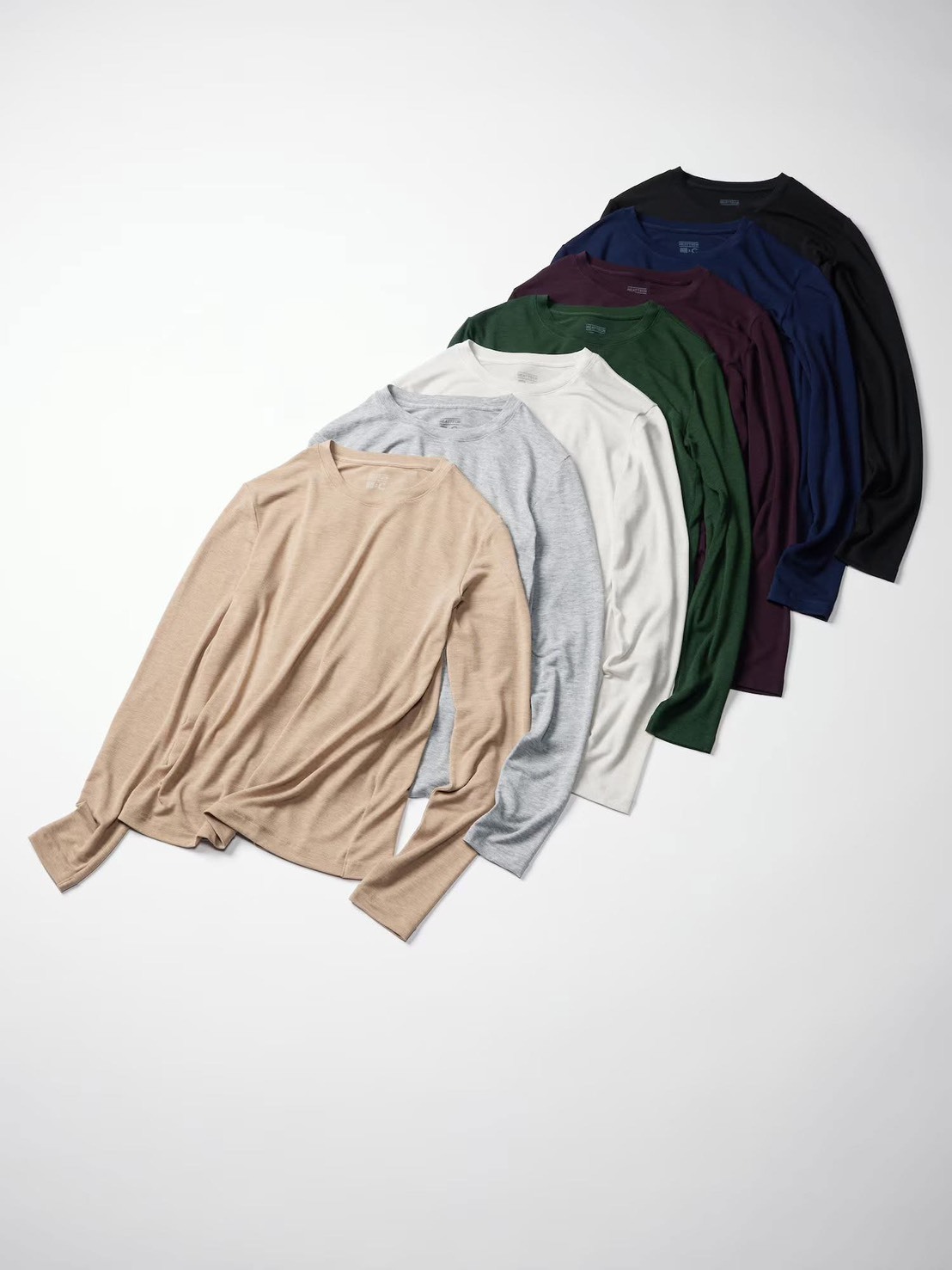 #現貨 日本限定 UNIQLO 女款 HEATTECH極暖 喀什米爾混紡圓領T恤 478955