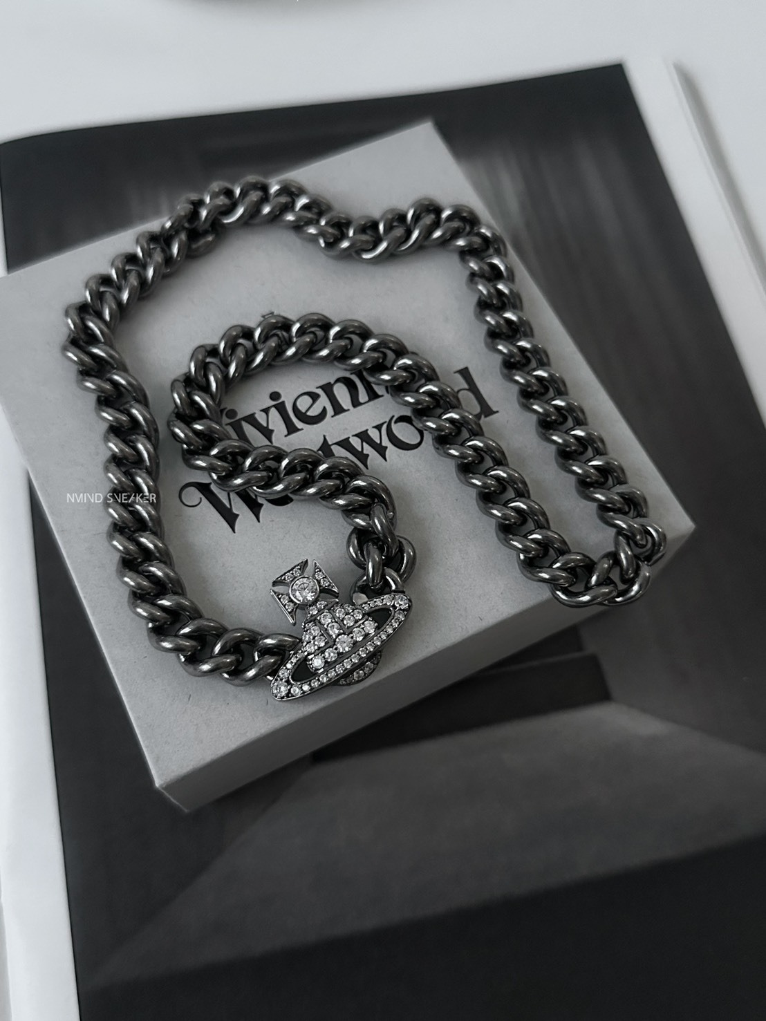 <快速出貨> Vivienne Westwood Man. Graziella 滿鑽星球古巴項鍊 黑