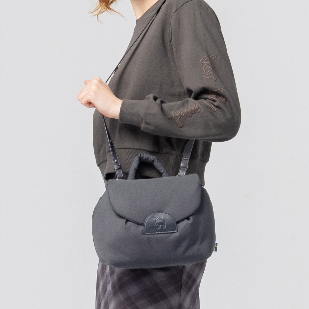 瑞典雲朵包系列｜防潑水 雲朵四用酒窩包(深灰)