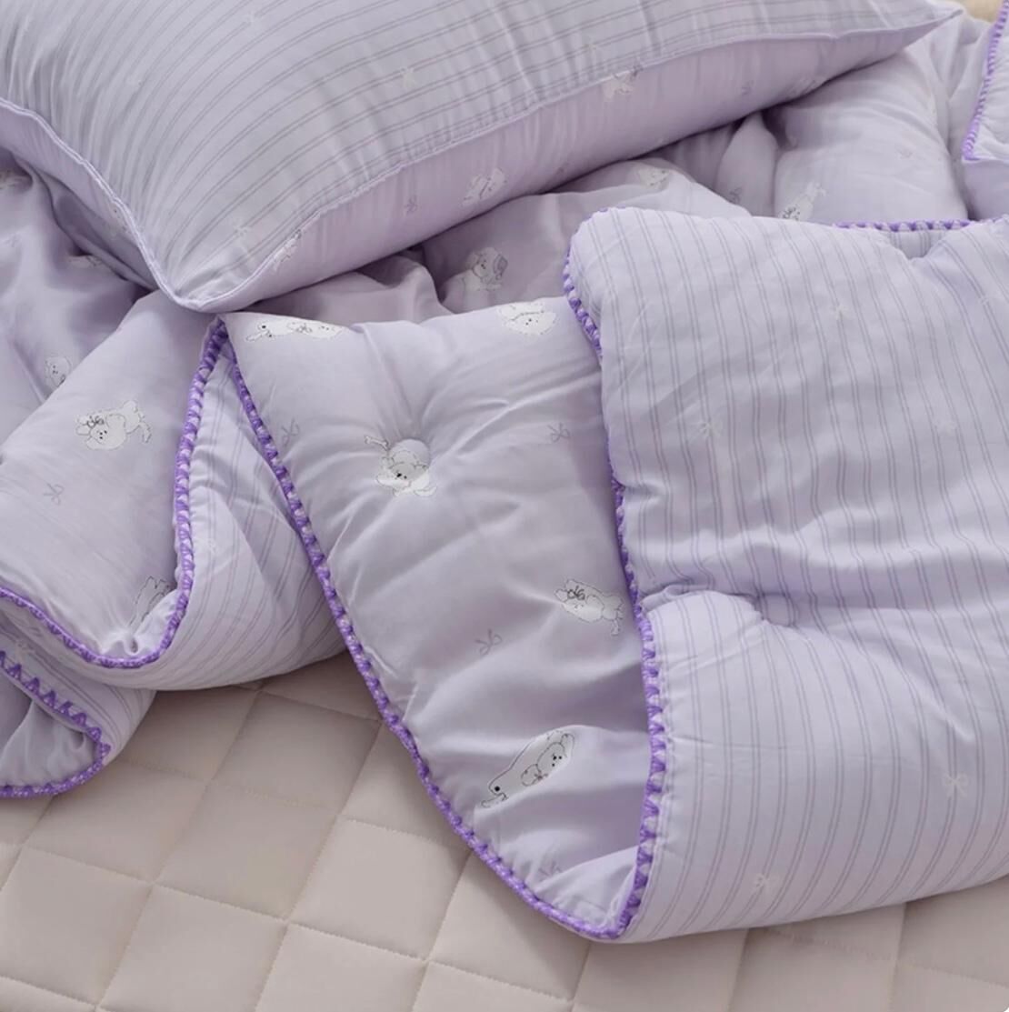 O67 四季被 小狗 &條子 莫代爾 S:160x180 $499  $599 枕頭袋$109@1  $198@2