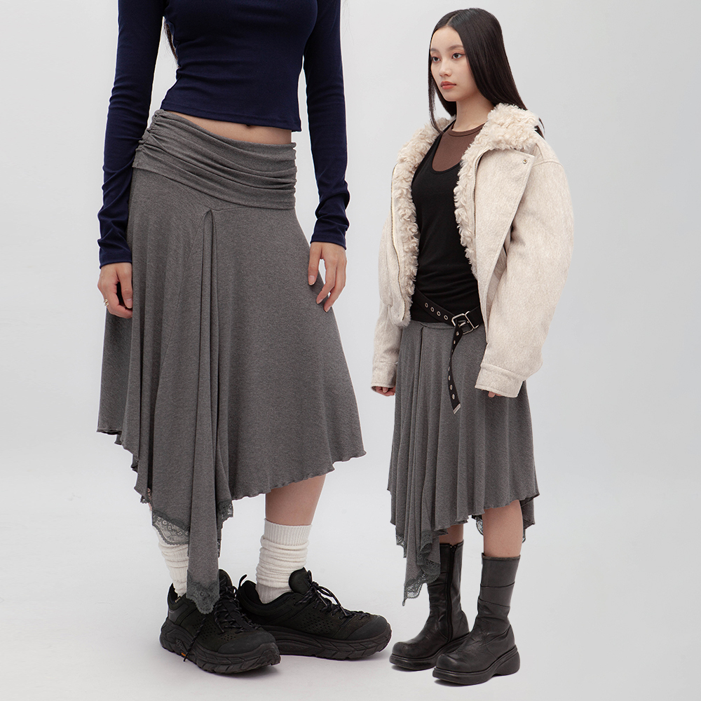 不規則蕾絲裙(in stock)