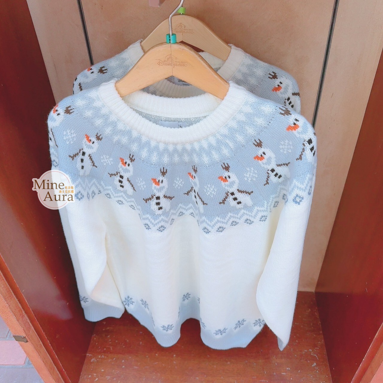 雪寶 Olaf 圖騰 圖案 針織 毛衣 上衣 冰雪奇緣 Frozen -香港迪士尼樂園