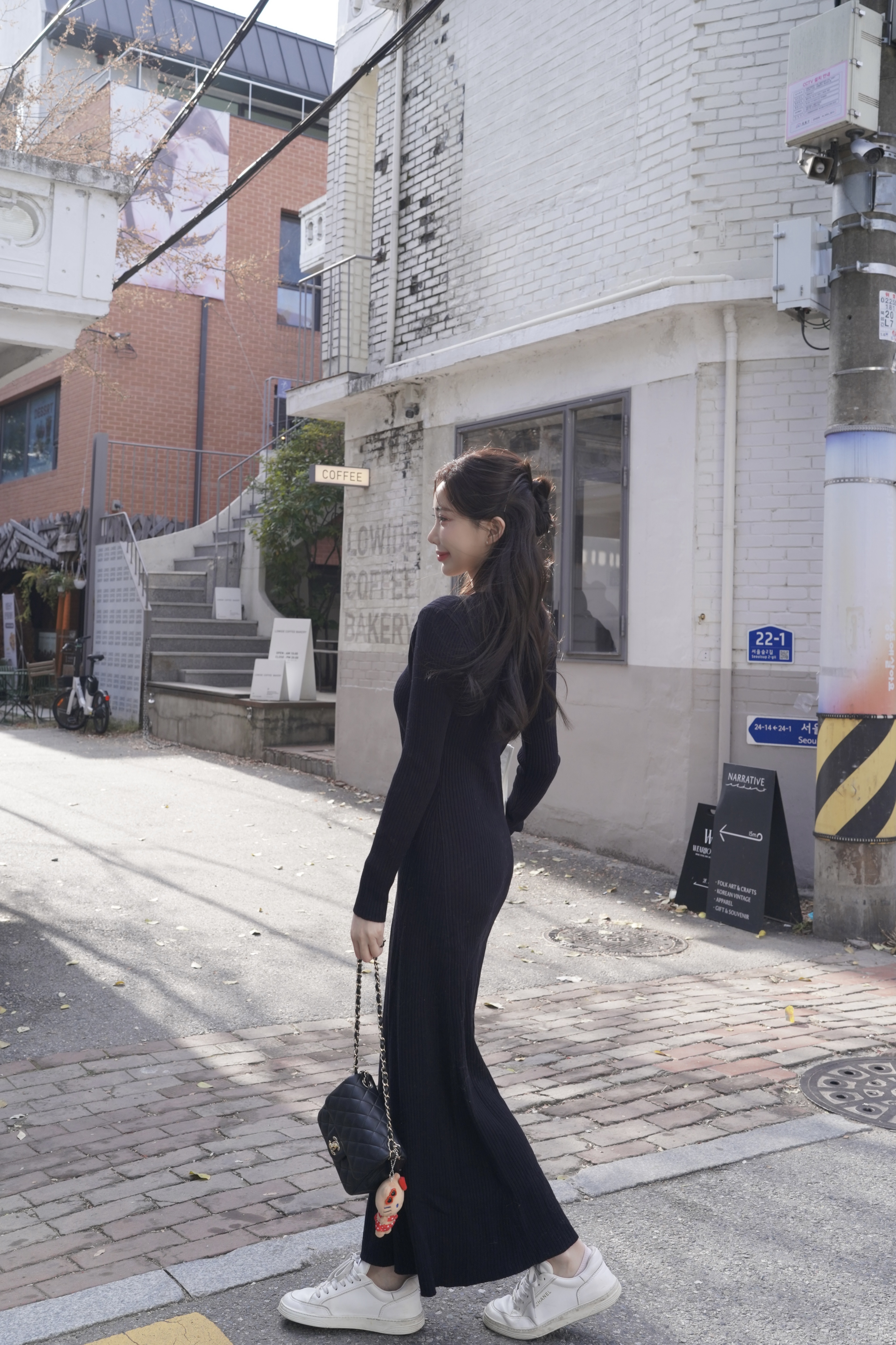 🇰🇷溫柔歐膩｜針織氣質簡約長洋裝