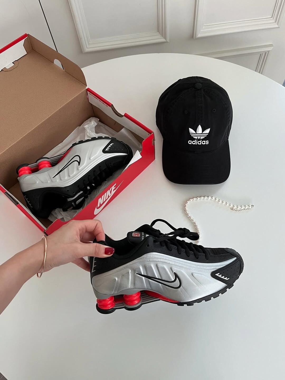 Nike Shox R4 銀黑 黑色 紅色 反光 復古 彈簧鞋 AR3565-011