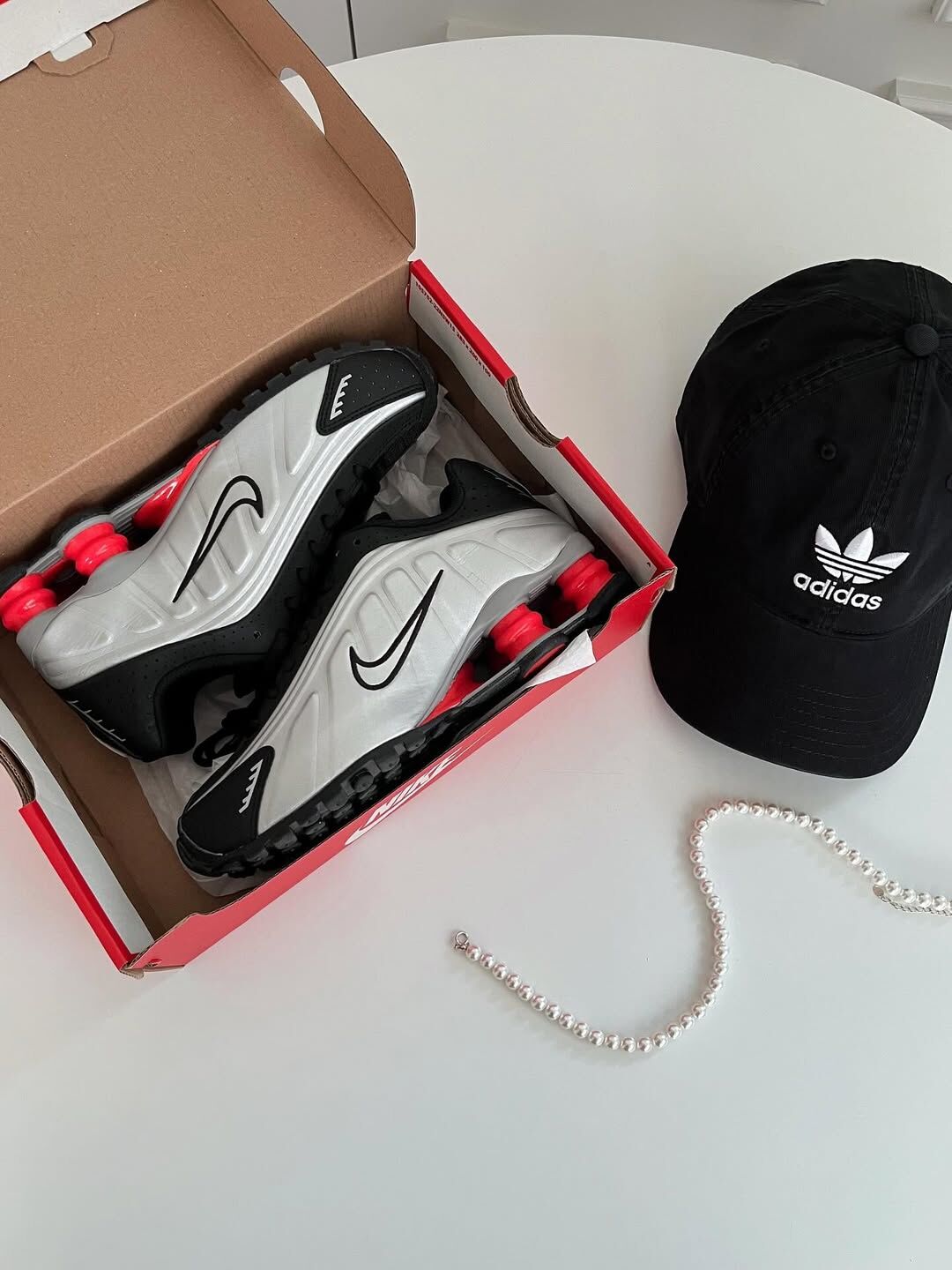 Nike Shox R4 銀黑 黑色 紅色 反光 復古 彈簧鞋 AR3565-011