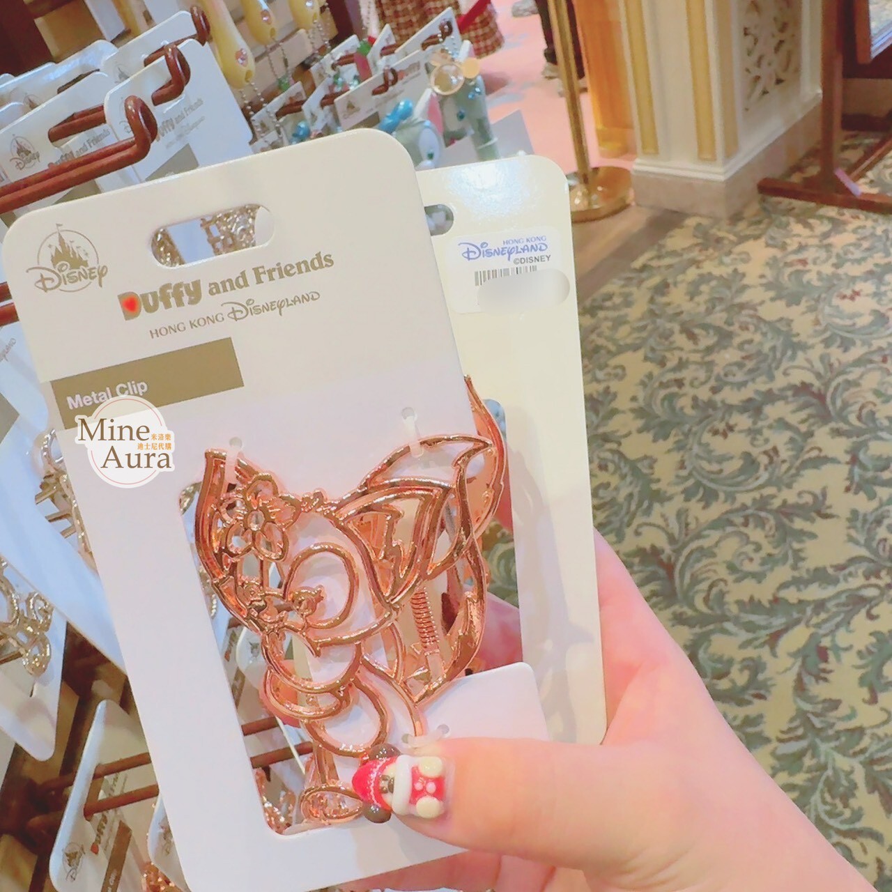 玲娜貝兒 LinaBell 全身 簍空 造型 髮夾 髮抓 鯊魚夾 -香港迪士尼樂園