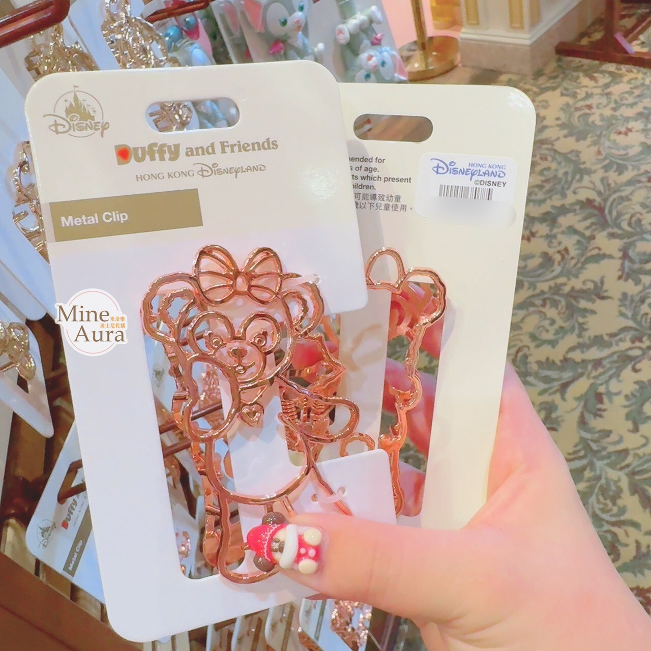 雪莉玫 ShellieMay 全身 簍空 造型 髮夾 髮抓 鯊魚夾 -香港迪士尼樂園