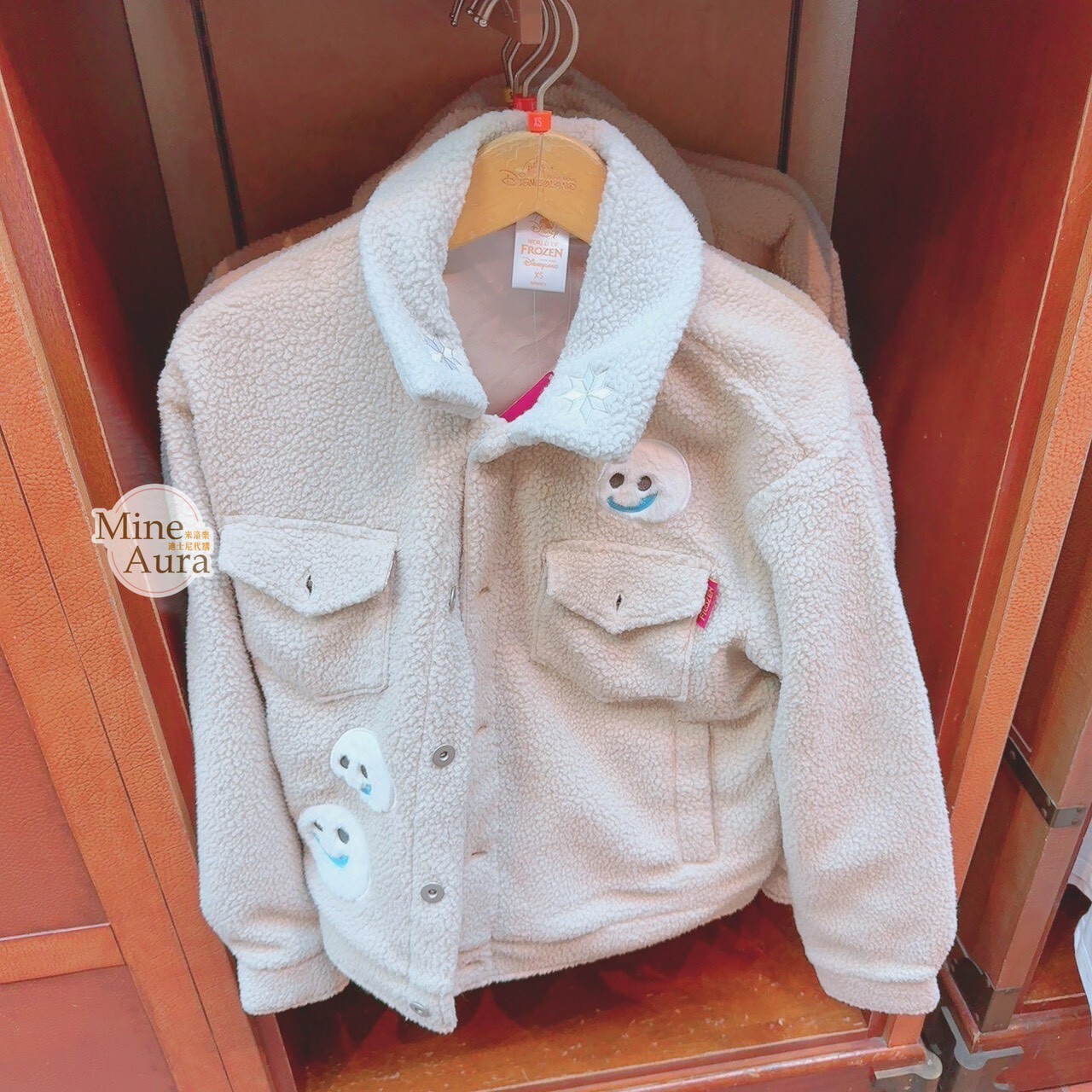 World of Frozen 限定 雪寶 Olaf 迷你小雪寶 大頭圖案 男裝 外套 冰雪奇緣 Frozen -香港迪士尼樂園