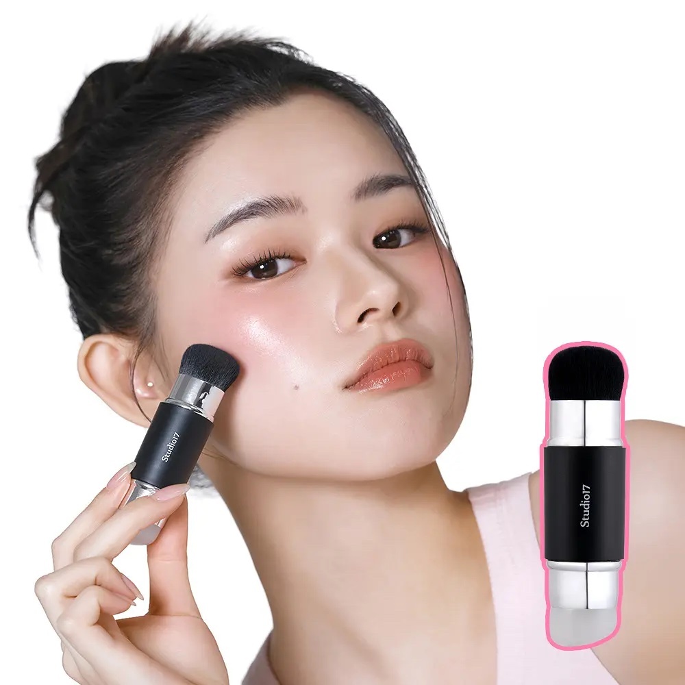《現貨》STUDIO17 便攜雙頭胭脂掃 Dual Silicone Blush Brush