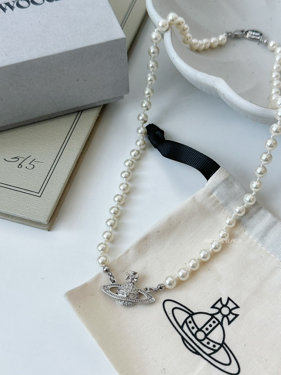 <聖誕快樂✨> Vivienne Westwood Man. Mini Bas Relief 經典款珍珠項鍊