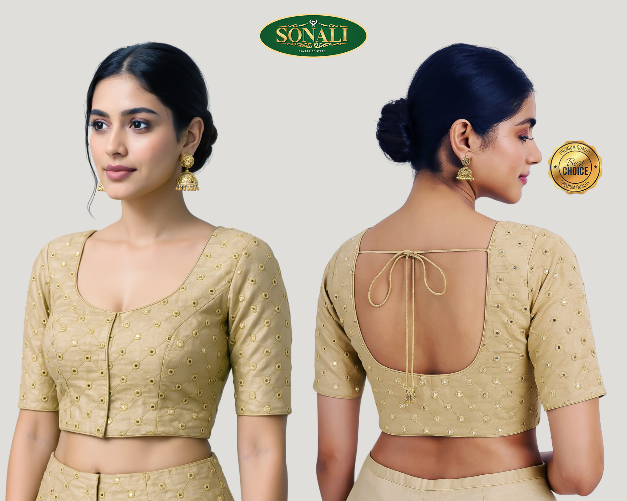 Sonali Premier Quality Women's Readymade Embroidery Blouses