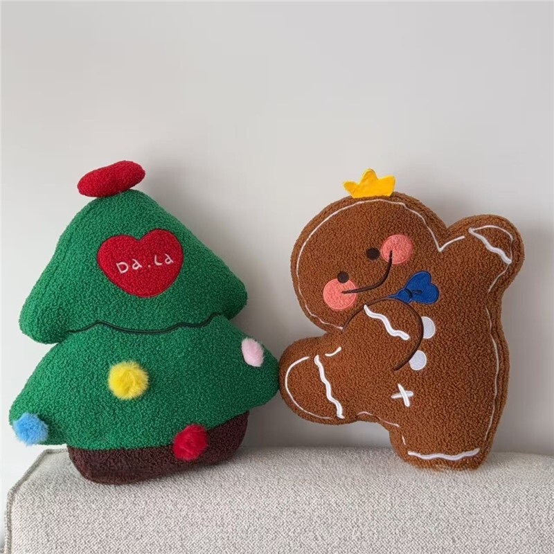 《6396》聖誕薑餅人狗狗抱枕掛件