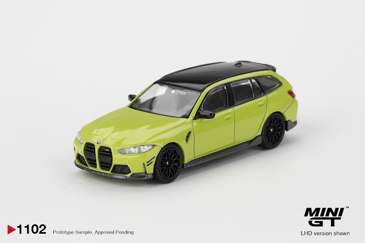 PO-$80 * MINI GT * 1:64 1102 BMW M3 M Performance Touring Sao Paulo Yellow RHD