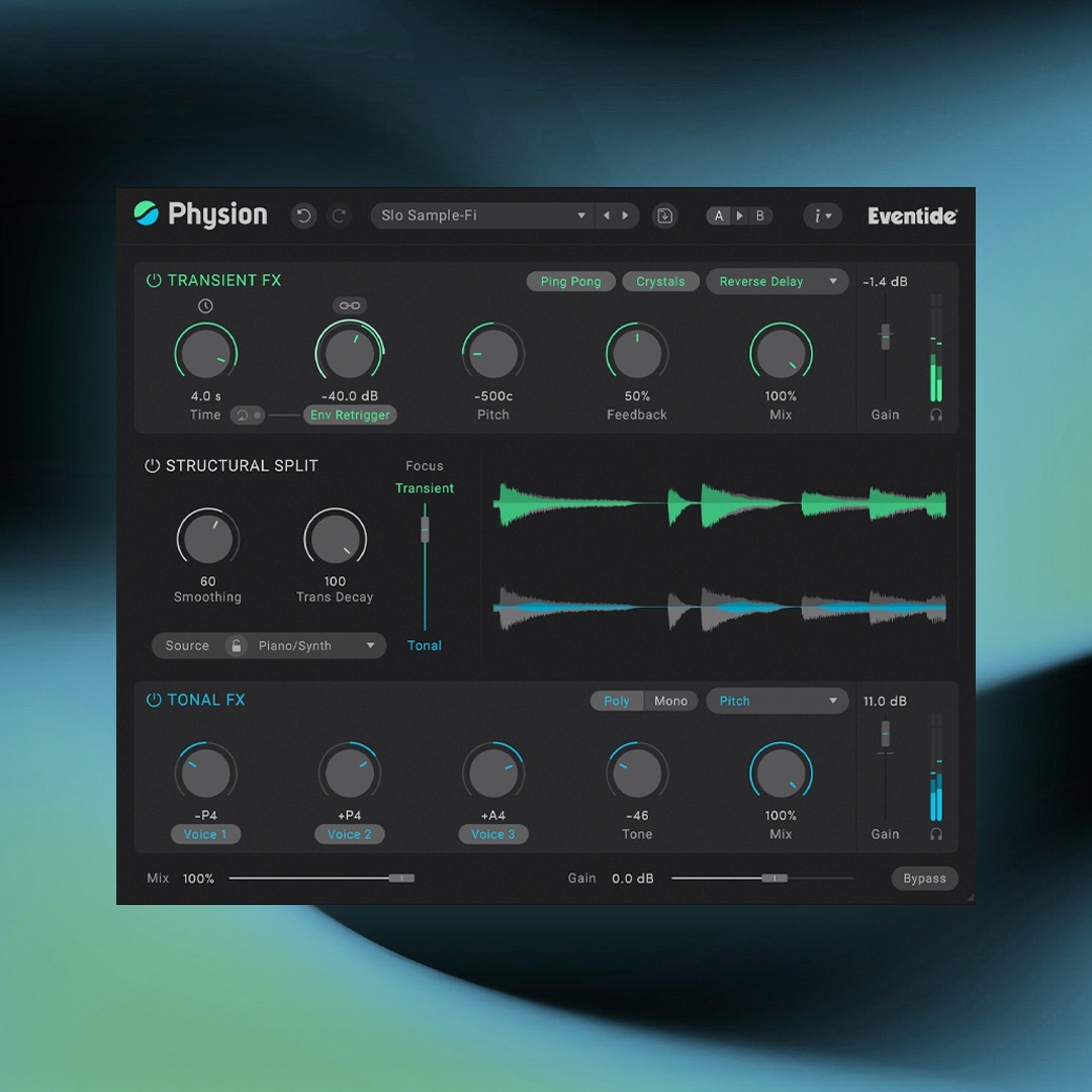 Eventide Physion Mk II｜瞬態音調分離效果器插件