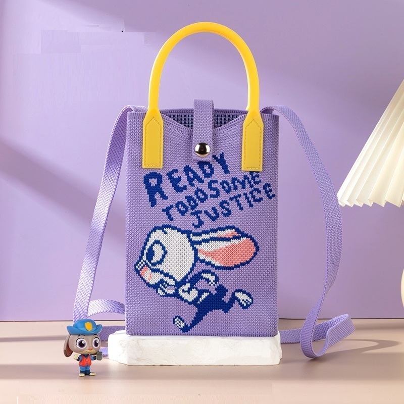 迪士尼優獸大都會 針織手機斜揹袋|朱迪