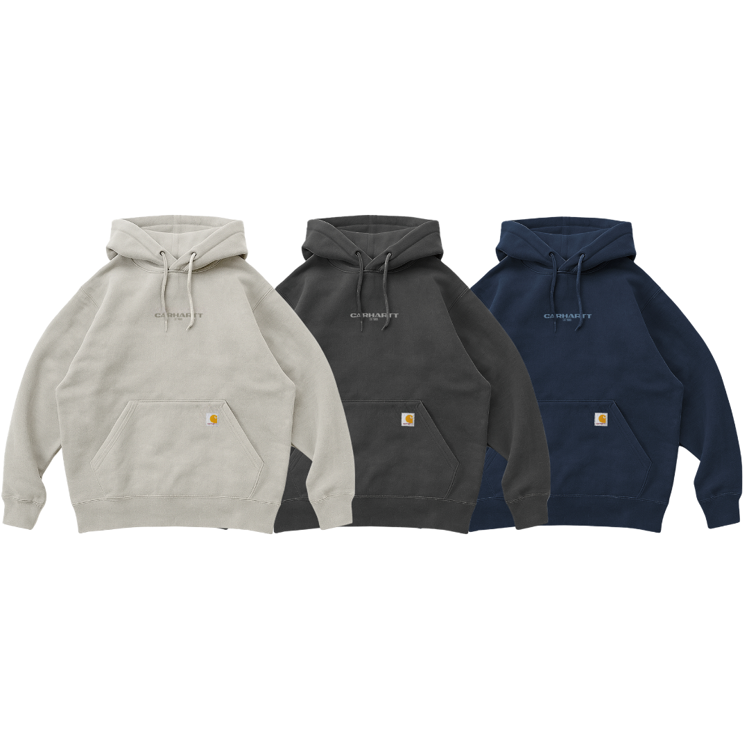 【代購】Carhartt Rain Defender Loose Fit Hoodie 寬版防潑水小LOGO帽TEE 3色