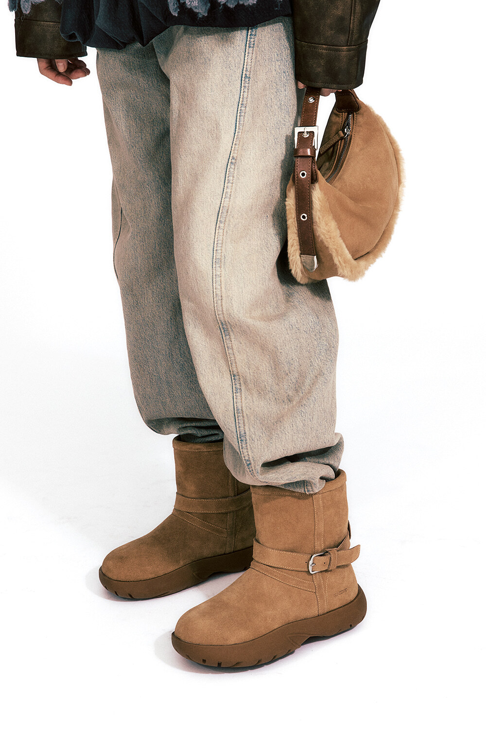 KHIHO BOUCLE BUCKLE WINTER BOOTS K24-SH024 BG