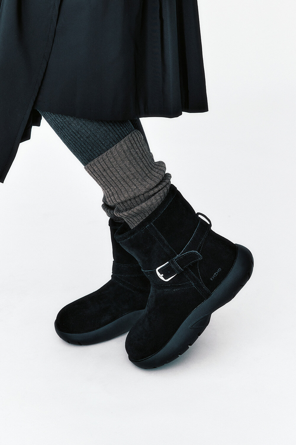 KHIHO BOUCLE BUCKLE WINTER BOOTS K24-SH024 BK