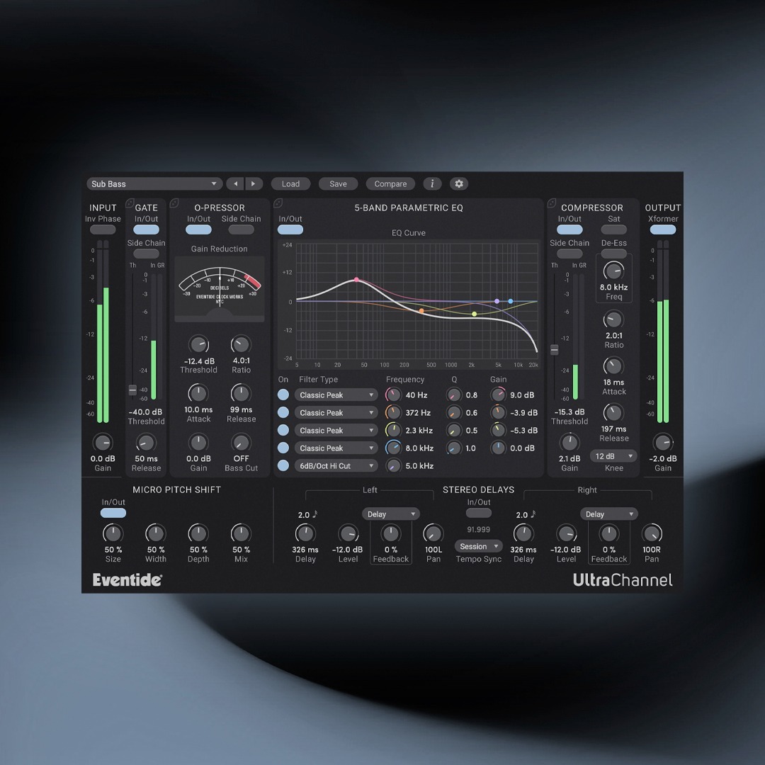 Eventide UltraChannel｜錄音室等級全能通道條插件