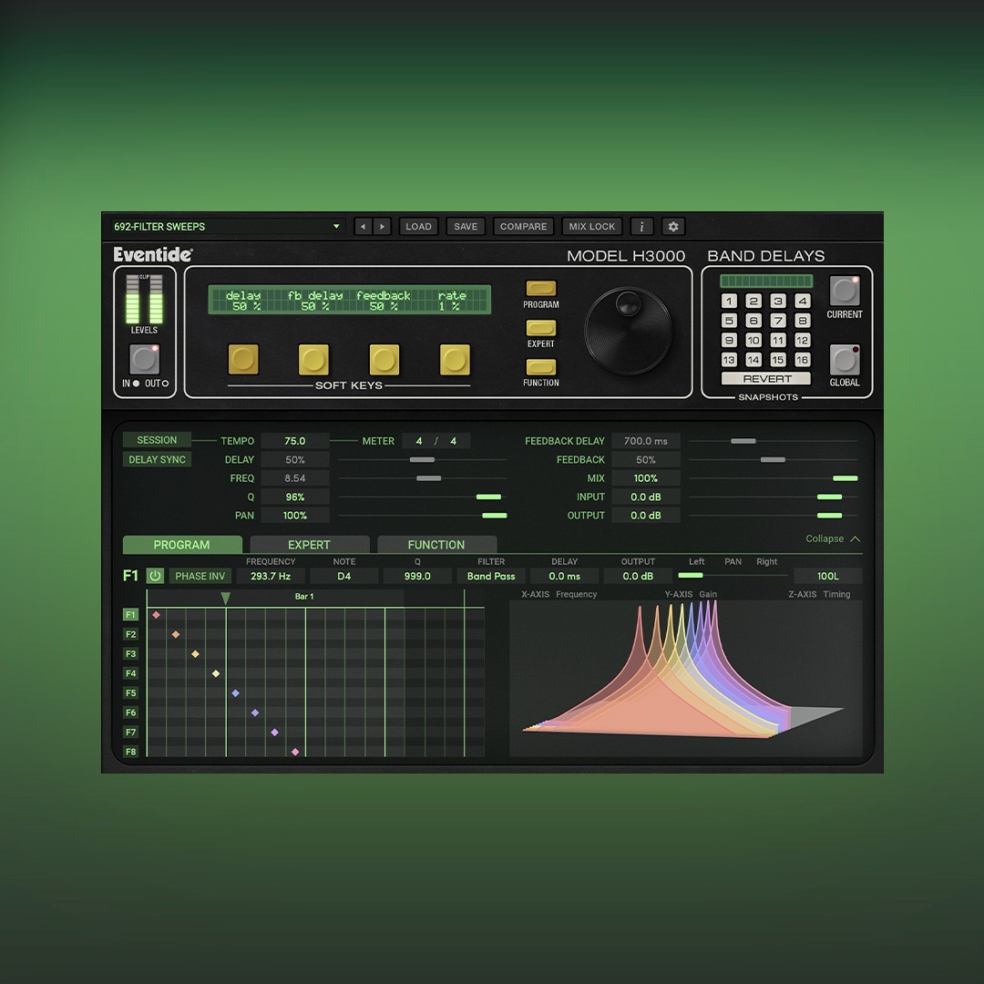 Eventide H3000 Band Delays Mk II｜經典 H3000 濾波延遲效果插件