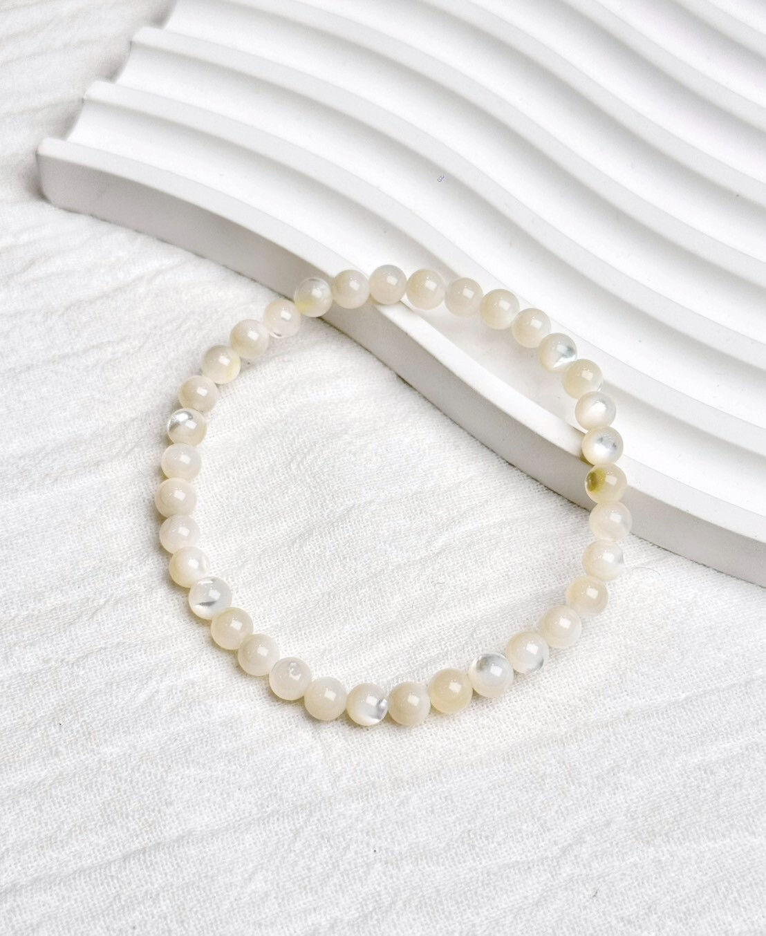 白貝母水晶手鍊