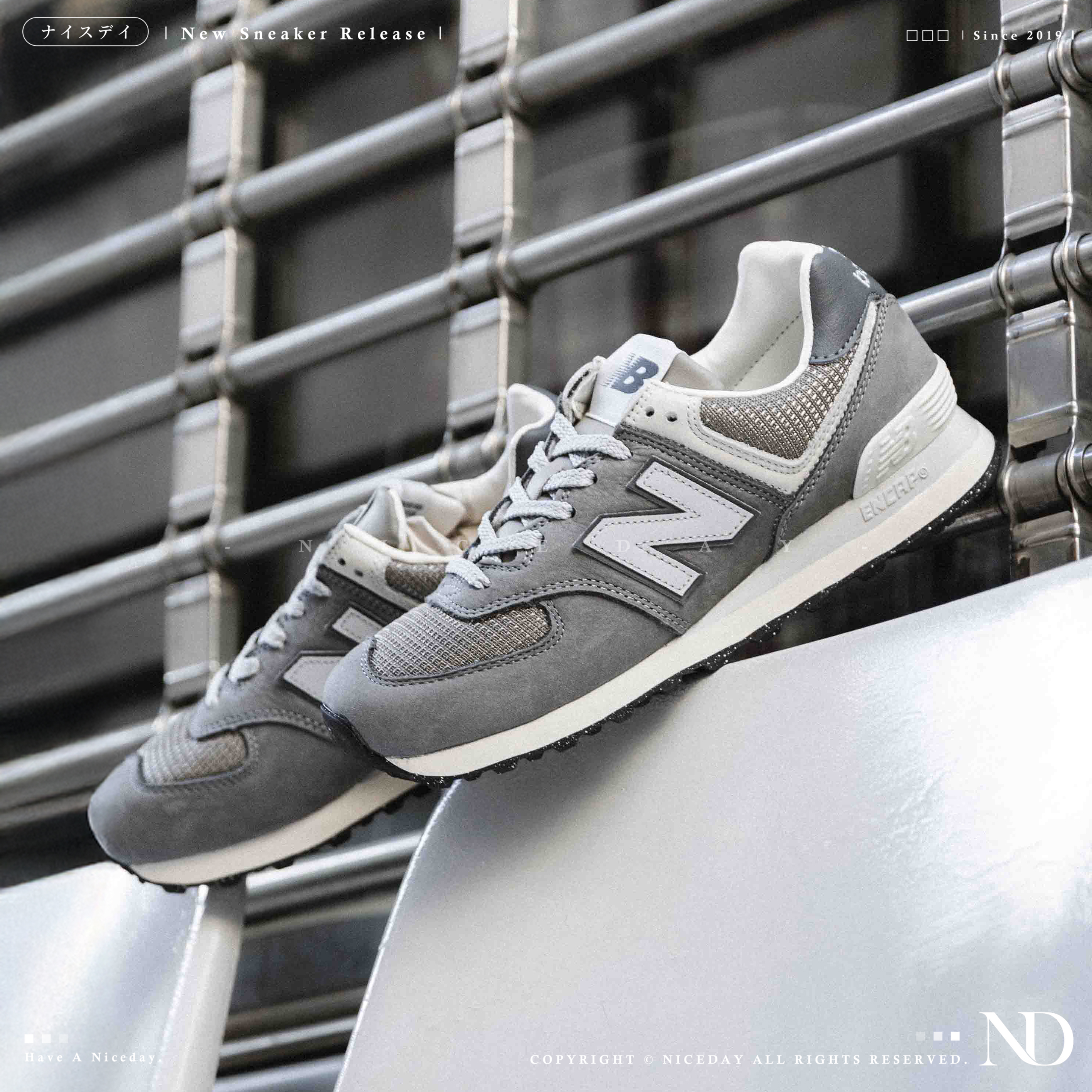 NICEDAY 現貨 New Balance 574 灰 經典 城堡灰 淺灰 復古 U574SNV