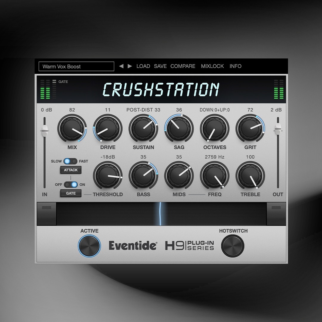 Eventide CrushStation｜錄音室級破音失真效果器插件