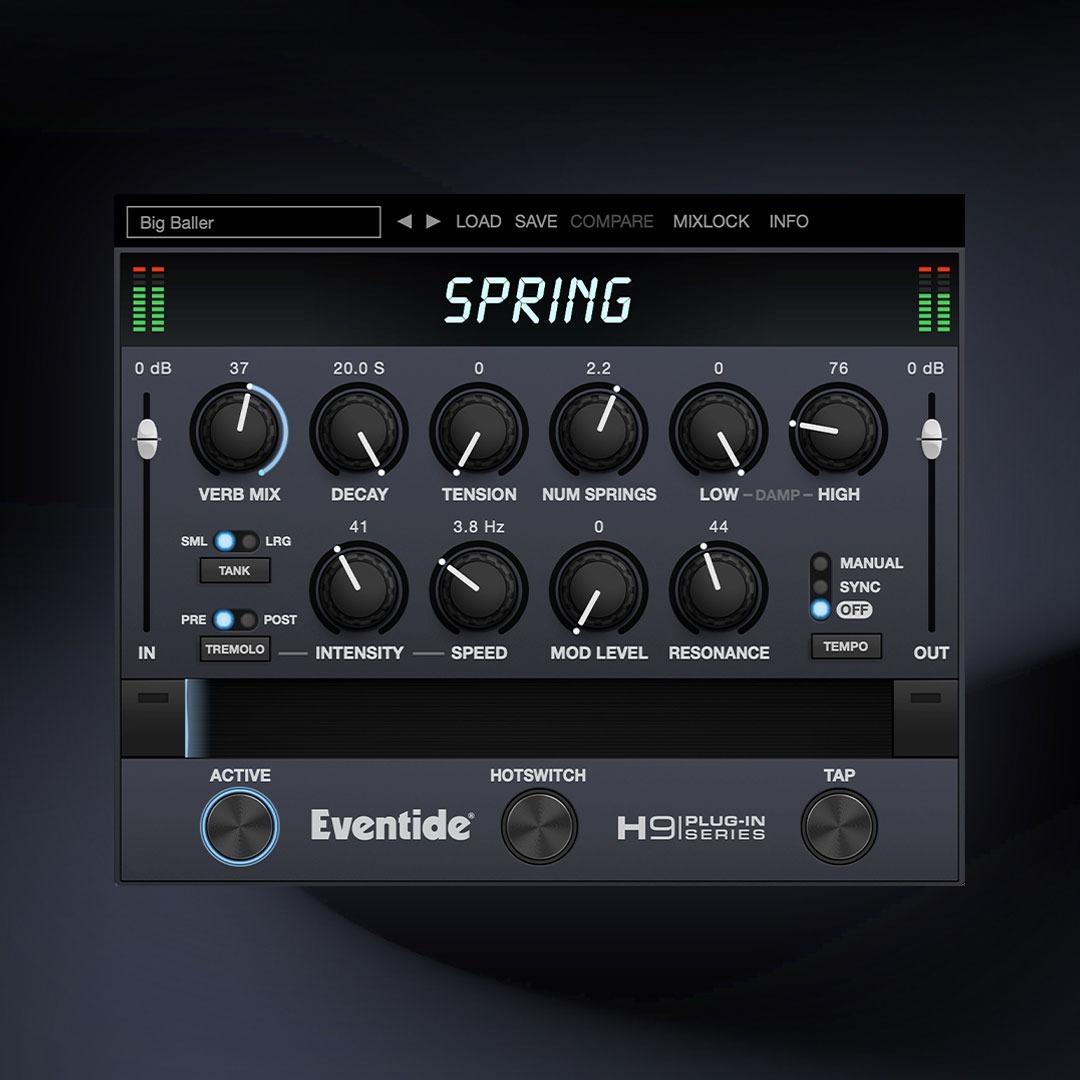 Eventide Spring｜經典彈簧殘響效果插件