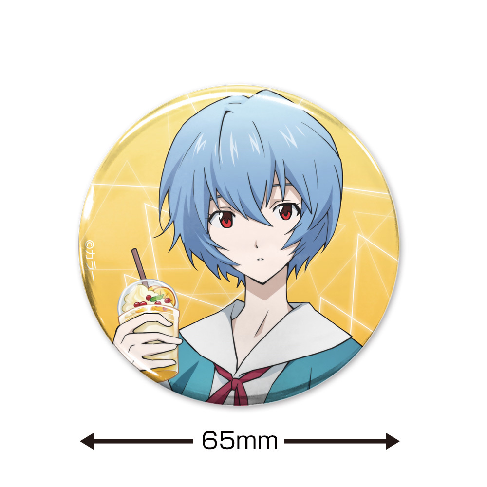 Cospa 1201 描き下ろし 綾波レイ 65mm缶バッジ 制服Ver. [EVANGELION] 襟章