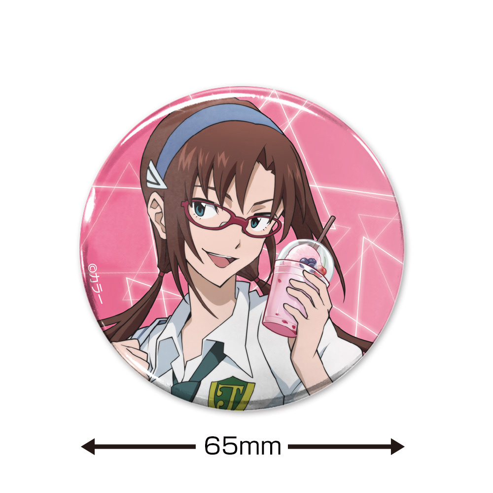 Cospa 1201 描き下ろし 真希波・マリ・イラストリアス 65mm缶バッジ 制服Ver. [EVANGELION]襟章