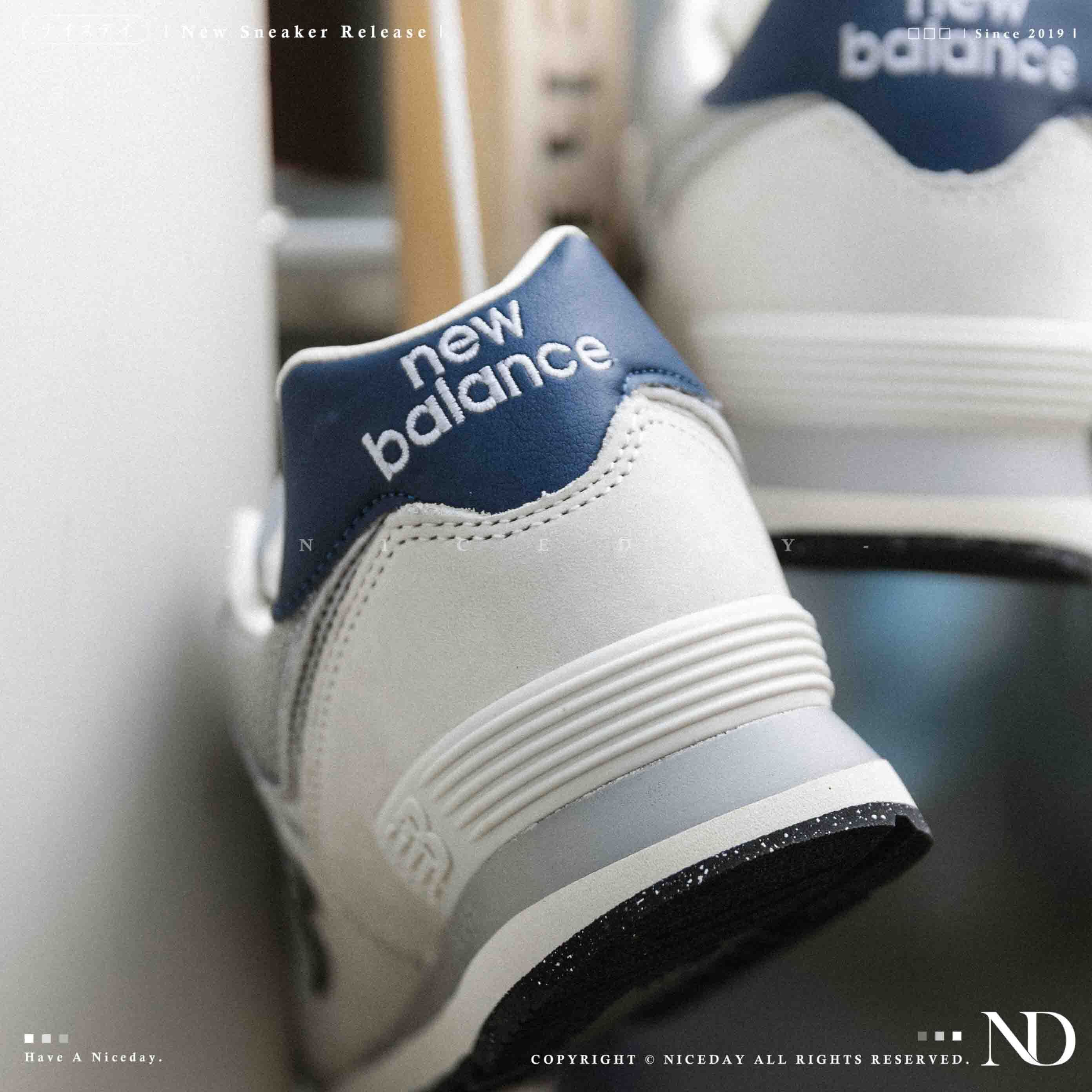 NICEDAY 現貨 New Balance 574 海軍藍白 奶油白 藍 淺藍 日系 復古 U574SRR