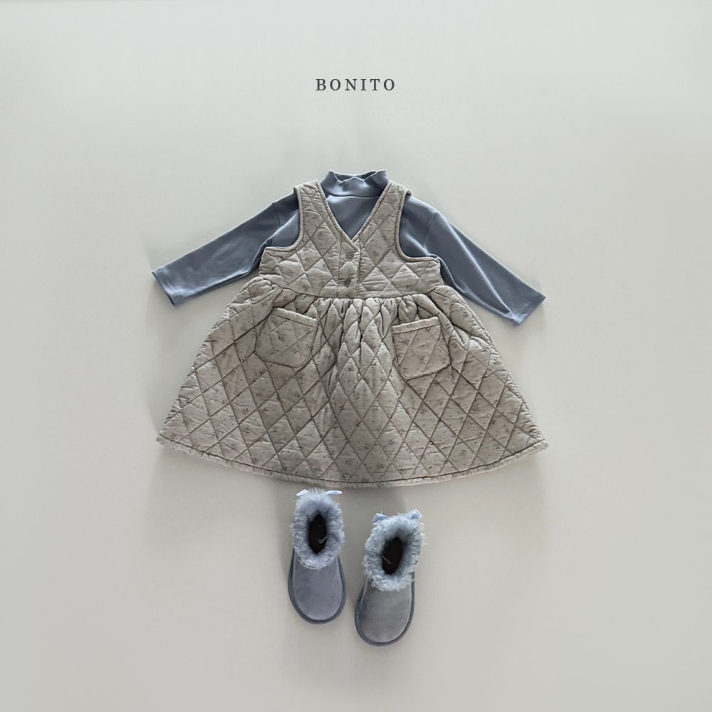 Bonito 小花夾棉背心連身裙 / 2色