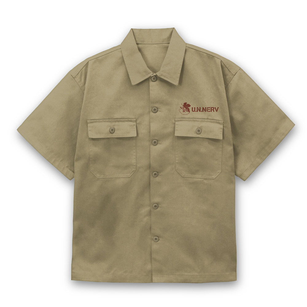 Cospa 1201 NERV ワークシャツ [EVANGELION] SAND KHAKI