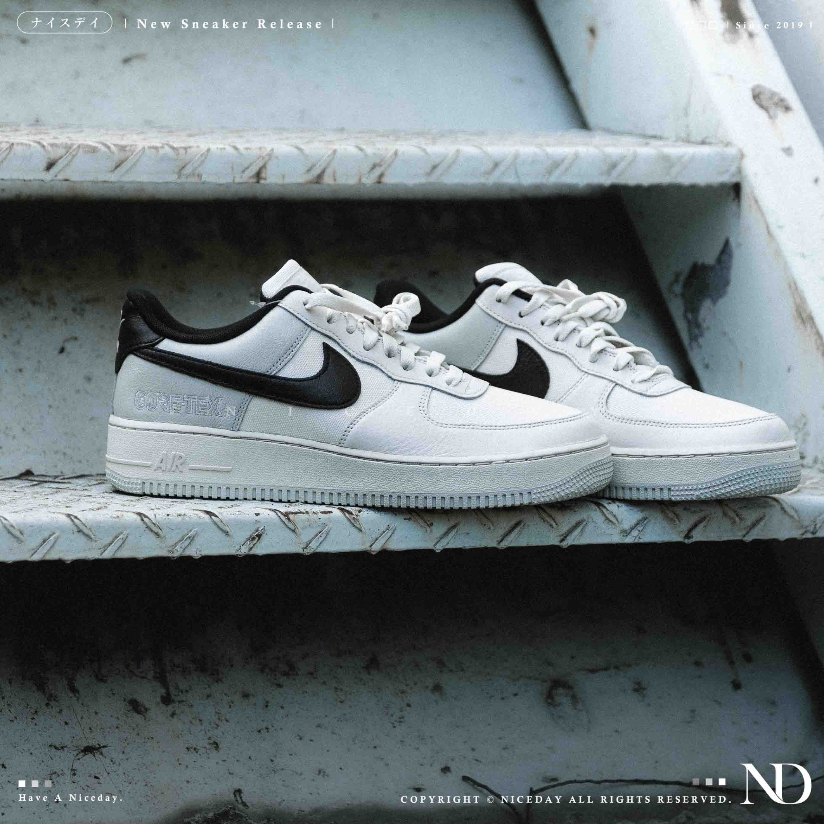 NICEDAY 現貨 Nike Air Force 1 Low GORE-TEX Phantom 防水 黑白 白黑 水藍 男鞋 CK2630-004