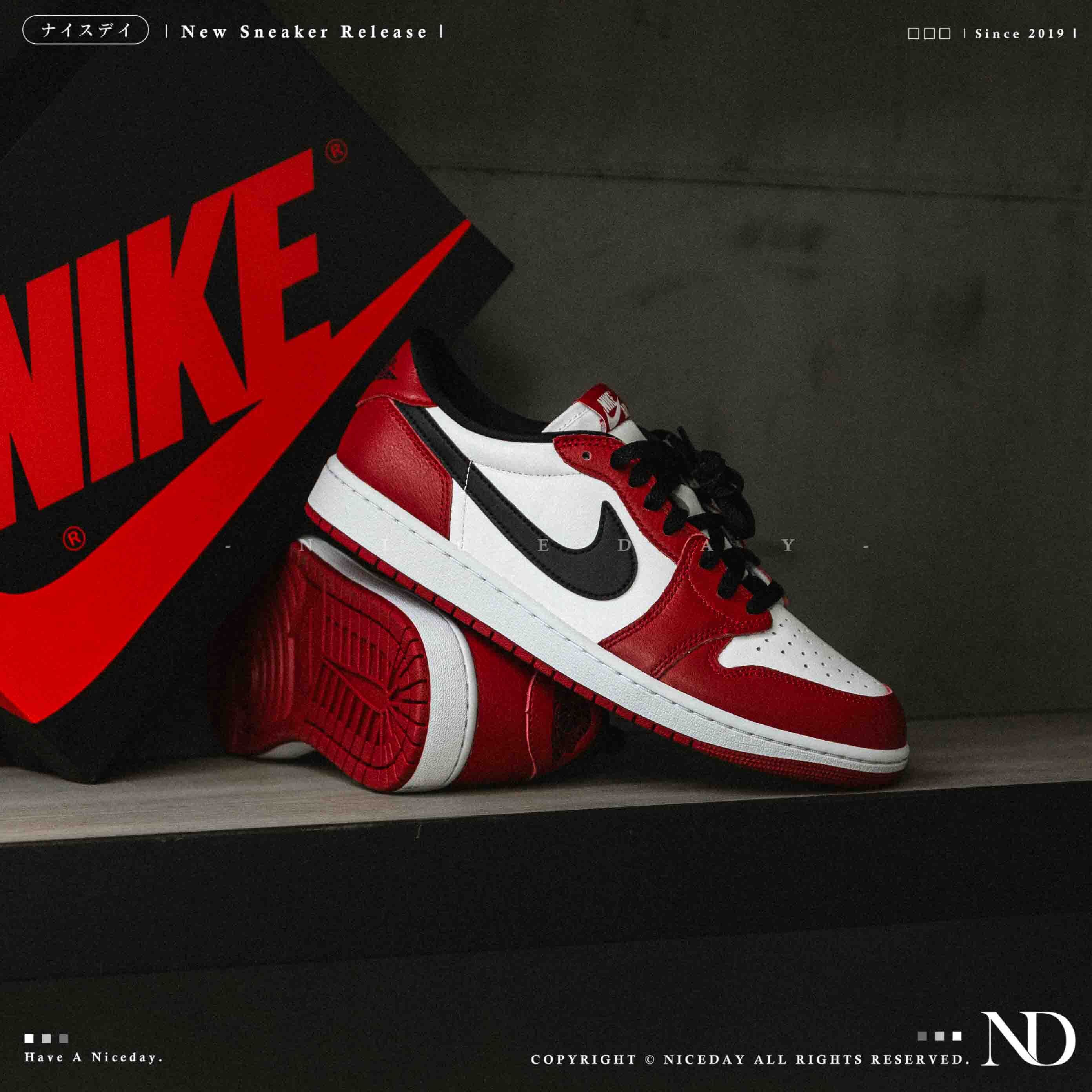 NICEDAY 部分現貨 Air Jordan 1 Retro Low OG 芝加哥 復古 經典 運動 男鞋 HQ6998-600