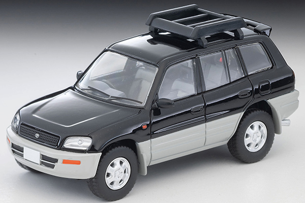 PO-$140 * TOMYTEC * 1:64 LV-N354e 1996 Toyota RAV4 J V EXTRA(Black/Silver)