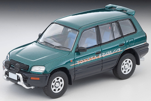 PO-$140 * TOMYTEC * 1:64 LV-N354d 1995 Toyota RAV4 J V(Green/Gray)