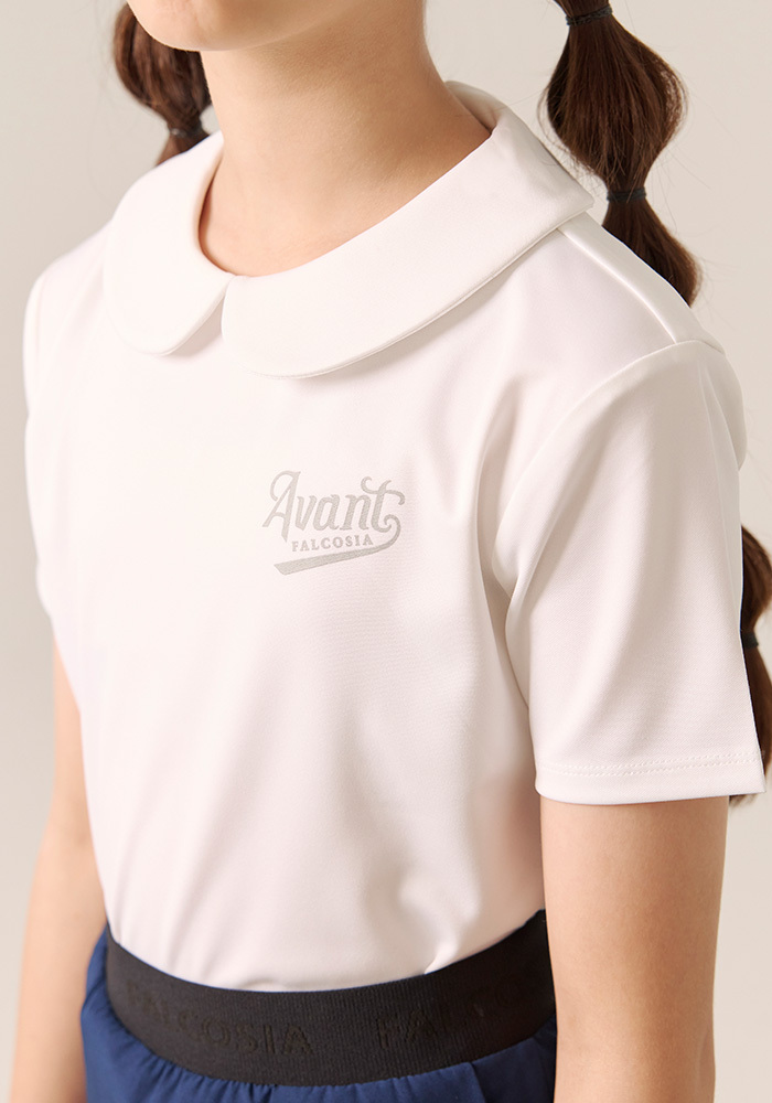 Avant Falcosia  花瓣領上衣-自然白