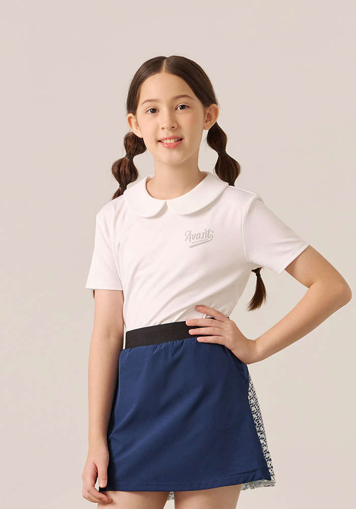 Avant Falcosia  花瓣領上衣-自然白