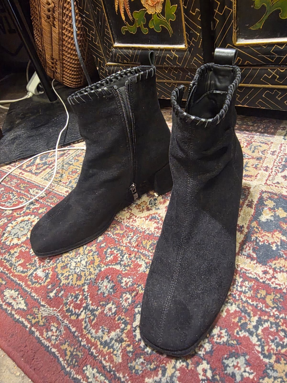 KM5241 全牛皮手工復古風短靴