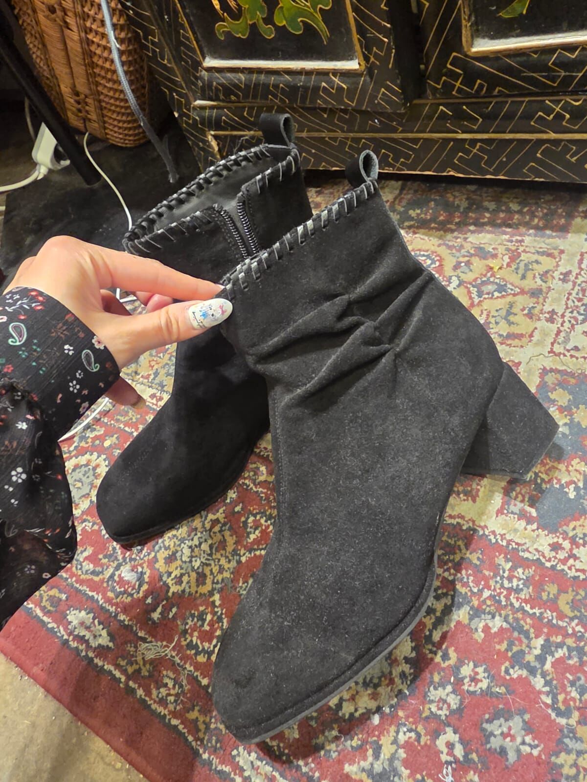 KM5241 全牛皮手工復古風短靴