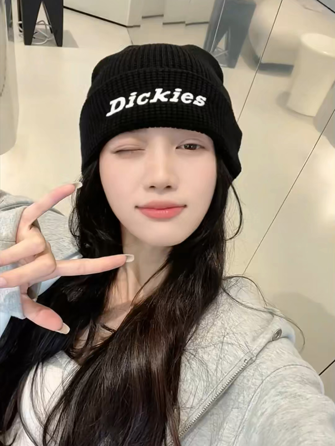 代購-<1000元左右交換禮物>Dickies 保暖護耳 華夫格 美式毛帽 3色