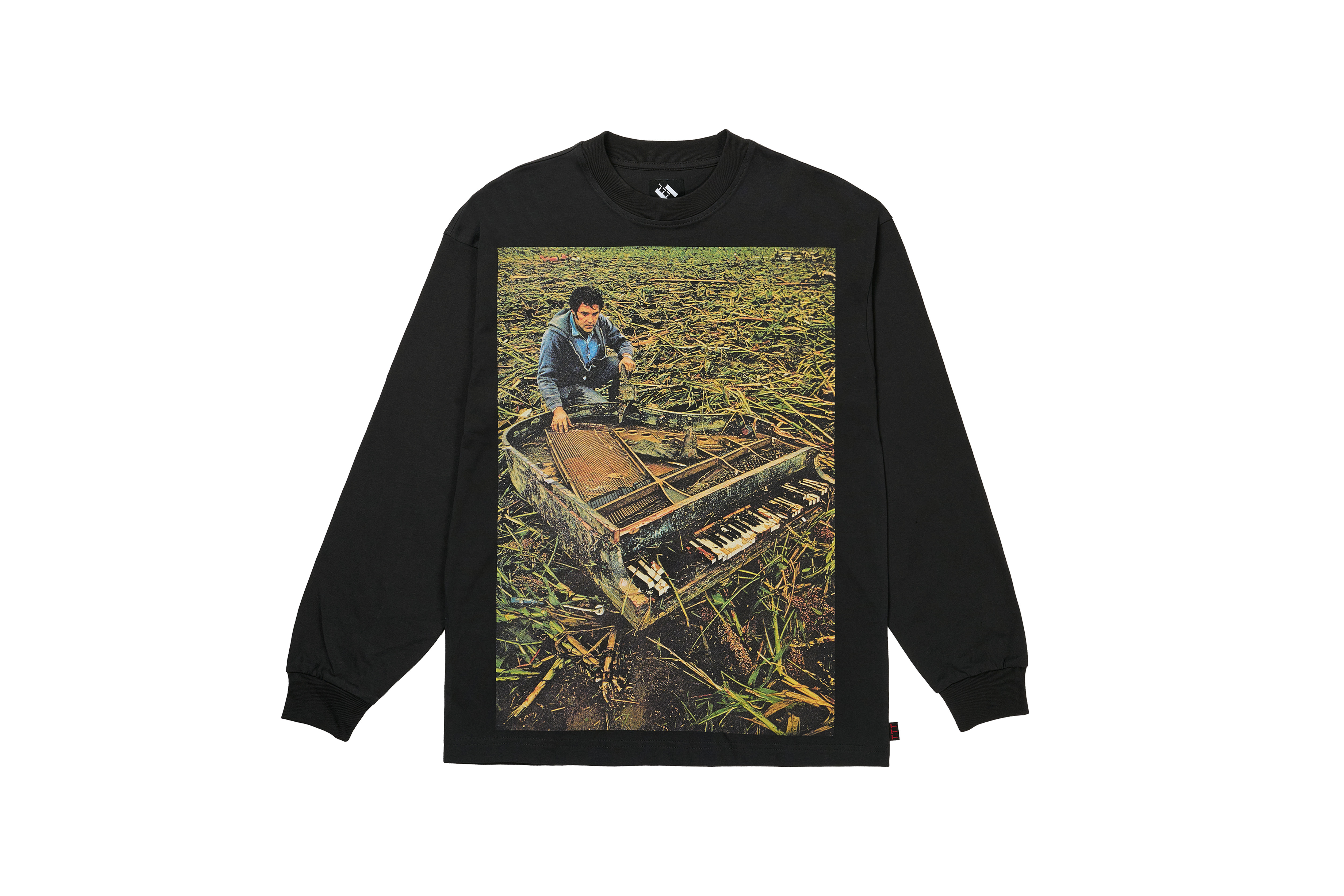 THE TRILOGY TAPES "TTT PIANO STORM LONGSLEEVE" (BLACK)