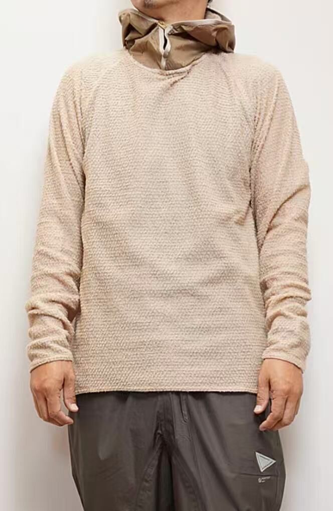 ATELIER BLUEBOTTLE ALPHA HOODIE 2023 ABBH0001PEBBLE BEIGE