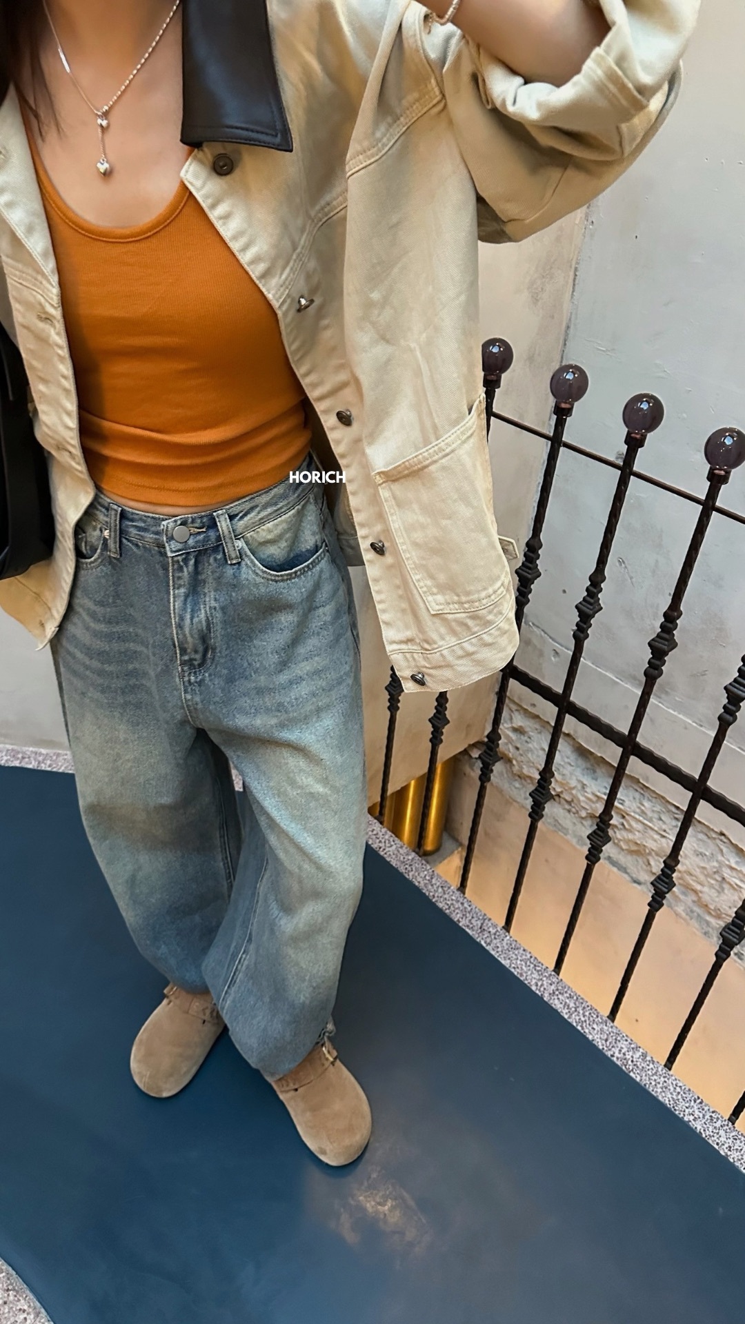 𝐍𝐨𝐯.𝟐𝟓 / 588-1 - 遮副乳工字美背背心(8色)落日橘