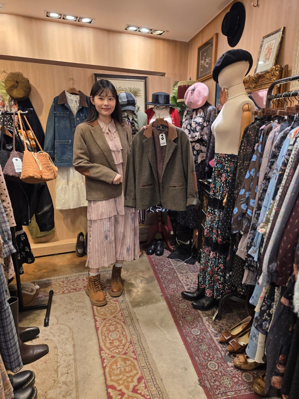 KM5253 人字紋羊毛西裝外套