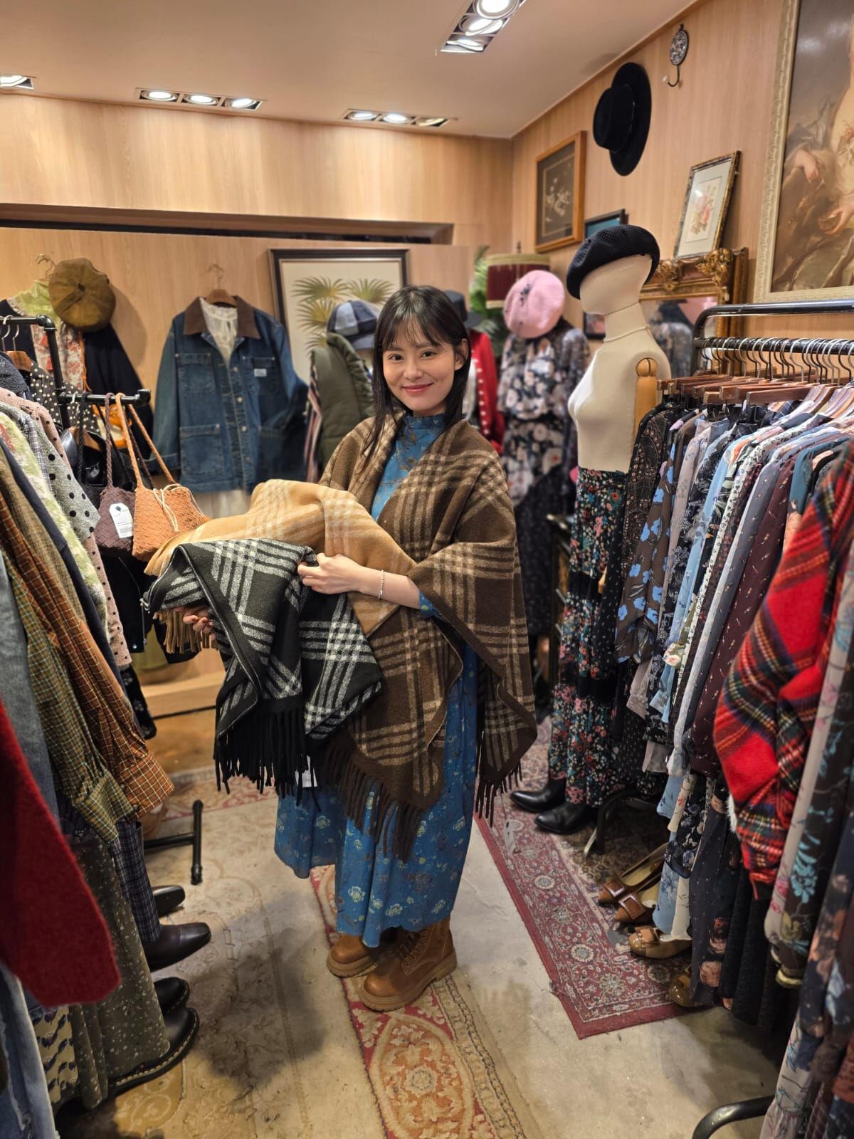 KM5255 英倫格仔大披肩